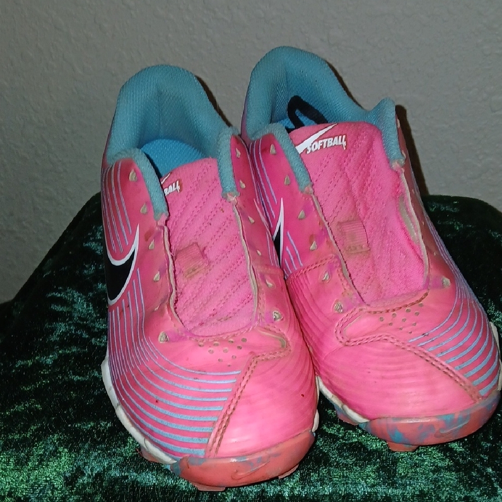 Nike Vibrant Pink and Blue Cleats